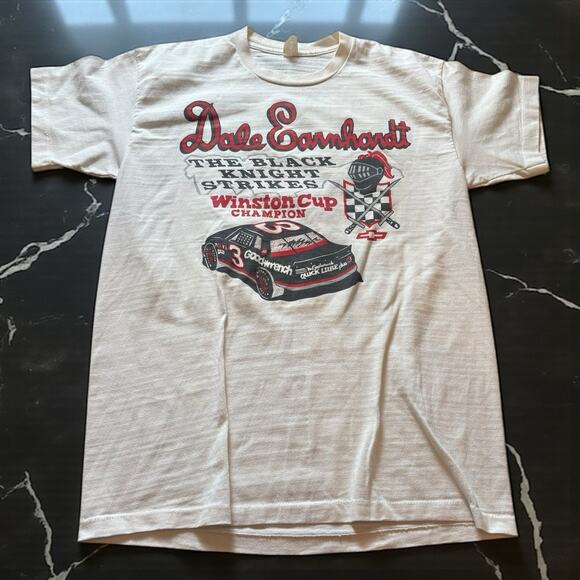 Vintage Dale Earnhardt The Black Knight Strikes Winston Cup Champion T-Shirt XL - Picture 1 of 6